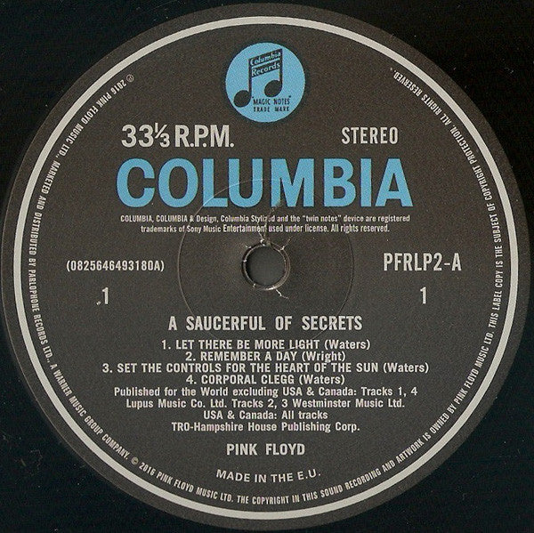Pink Floyd – A Saucerful Of Secrets LP vinyl record, image 3 of 7