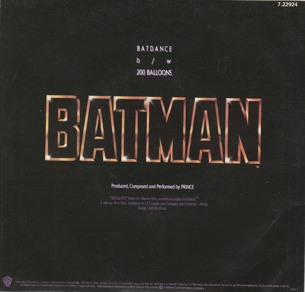 Prince – Batdance 7" vinyl record, image 2 of 4