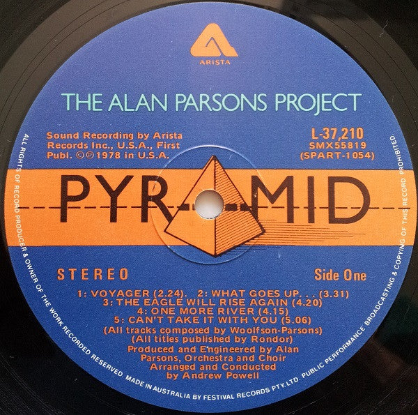 The Alan Parsons Project – Pyramid LP vinyl record, image 5 of 6