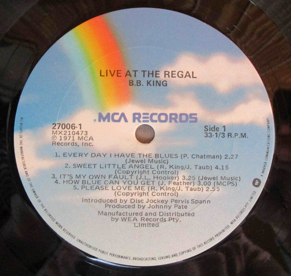B.B. King – Live At The Regal LP vinyl record, image 3 of 4