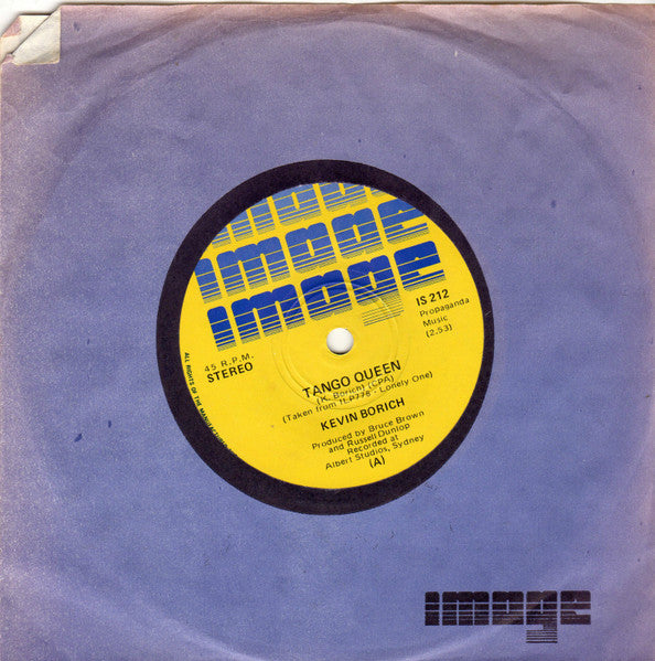 Kevin Borich – Tango Queen / I Just Wanna Love You 7" vinyl record, image 2 of 2