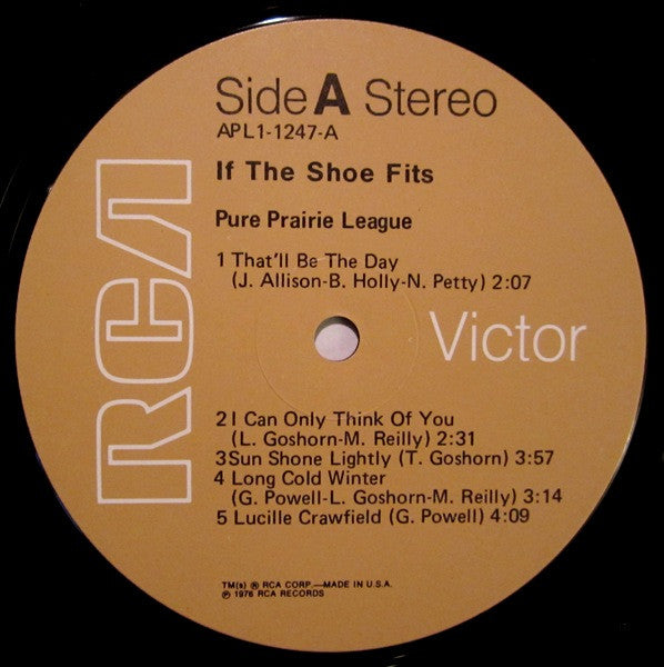 Pure Prairie League – If The Shoe Fits LP vinyl record, image 3 of 10