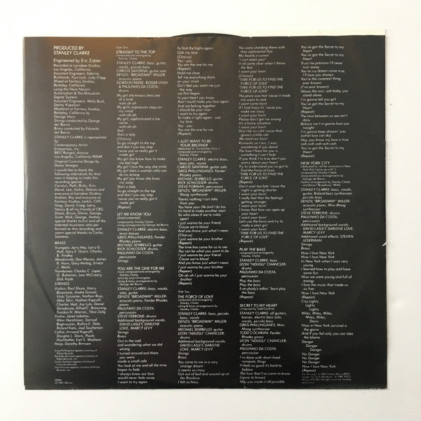 Stanley Clarke – Let Me Know You LP vinyl record, image 4 of 6