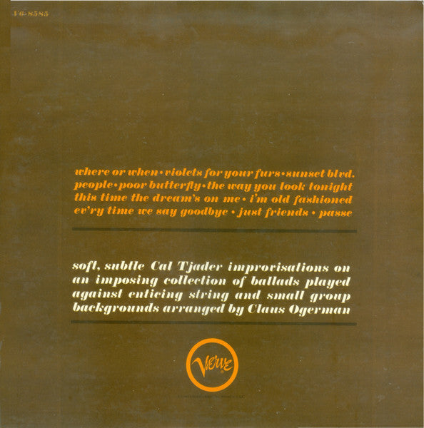 Cal Tjader – Warm Wave LP vinyl record, image 2 of 6