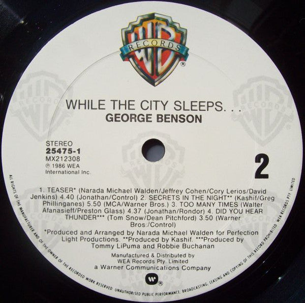 George Benson – While The City Sleeps... LP vinyl record, image 7 of 7