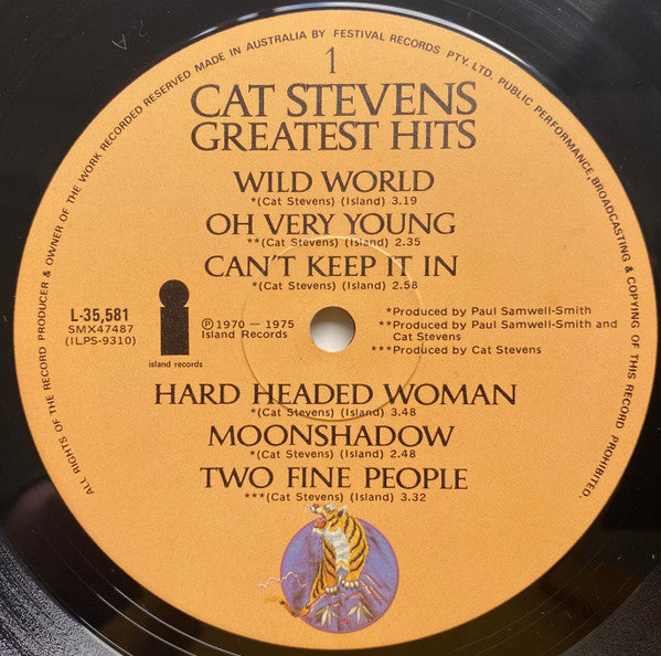 Cat Stevens – Greatest Hits LP vinyl record, image 3 of 6