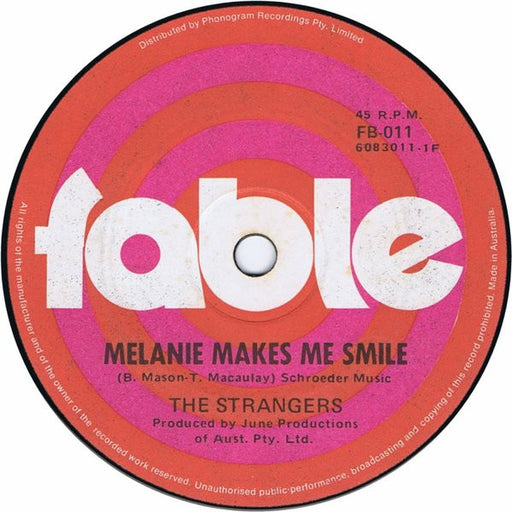 The Strangers – Melanie Makes Me Smile 7" vinyl record, image 1 of 2