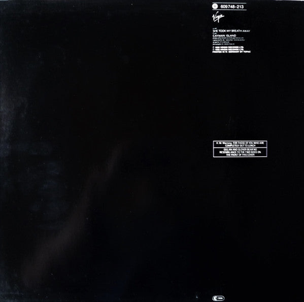Gillan & Glover – She Took My Breath Away 12" vinyl record, image 2 of 4