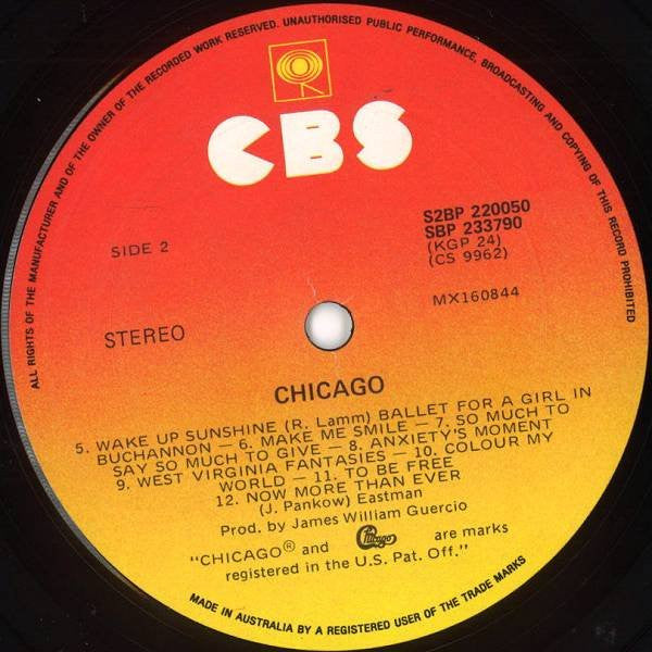 Chicago – Chicago (2xLP) LP vinyl record, image 4 of 6
