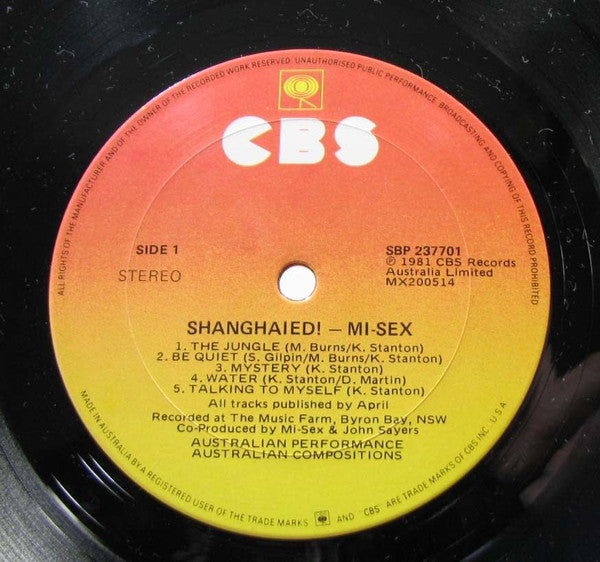 Mi-Sex – Shanghaied LP vinyl record, image 5 of 6