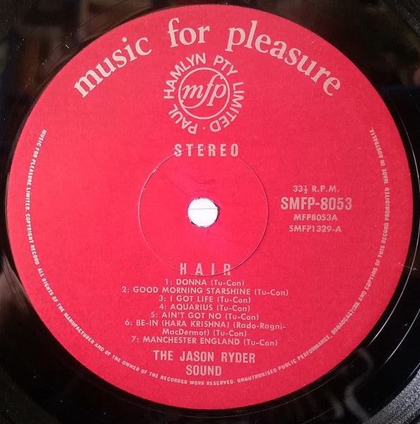 The Jason Ryder Sound – Music From The Sensational Hair LP vinyl record, image 3 of 5