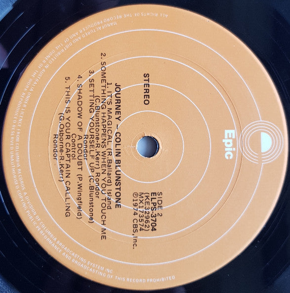 Colin Blunstone – Journey LP vinyl record, image 4 of 4