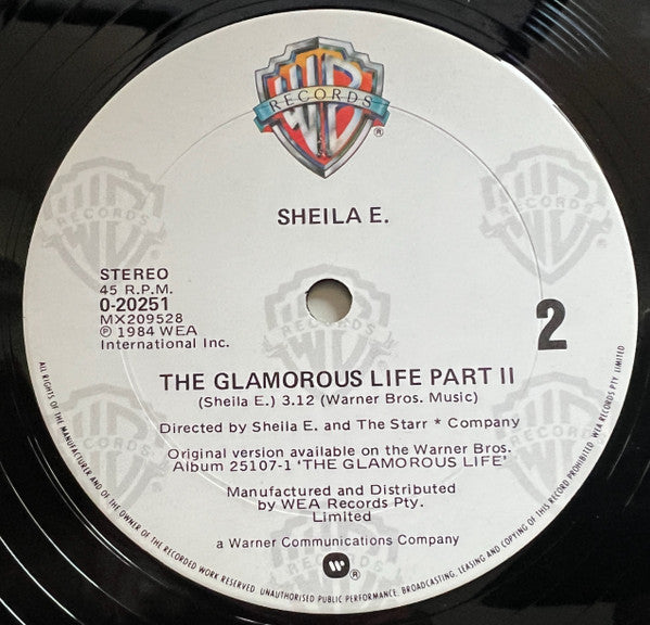 Sheila E. – The Glamorous Life 12" vinyl record, image 4 of 4
