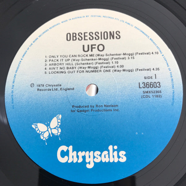 UFO – Obsession LP vinyl record, image 5 of 6