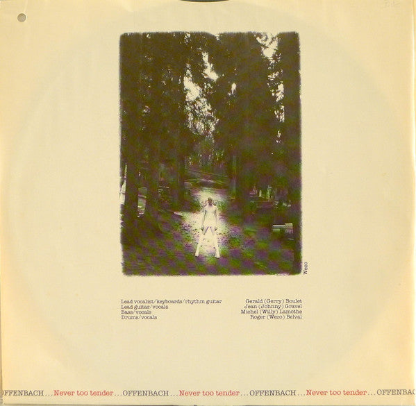 Offenbach – Never Too Tender LP vinyl record, image 6 of 6