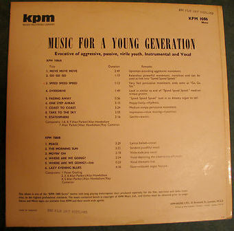 Alan Parker, Alan Hawkshaw – Music For A Young Generation LP vinyl record, image 2 of 2