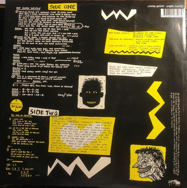 Chris Knox – Not Given Lightly 12" vinyl record, image 2 of 4