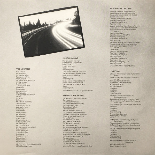 Michael Hedges – Watching My Life Go By LP vinyl record, image 5 of 7