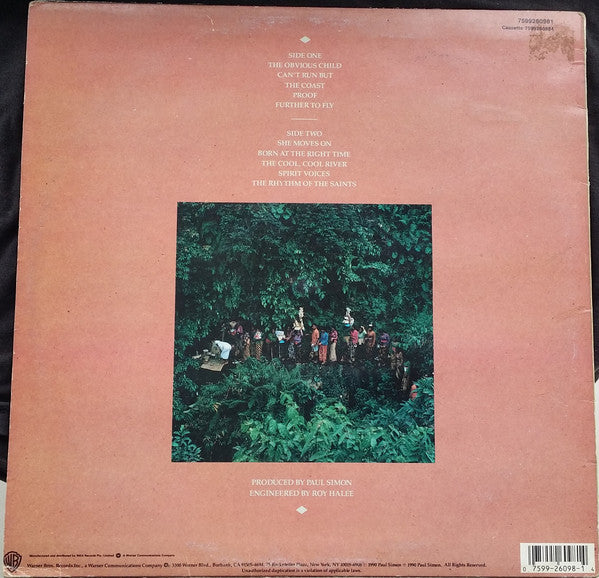 Paul Simon – The Rhythm Of The Saints LP vinyl record, image 2 of 6