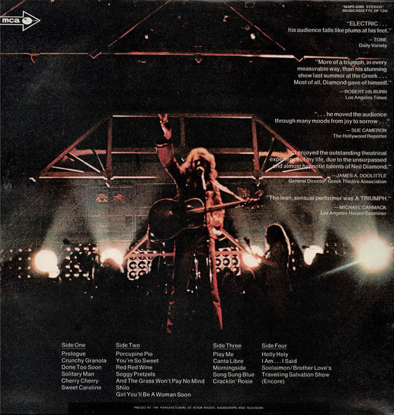 Neil Diamond – Hot August Night (2xLP) LP vinyl record, image 4 of 8
