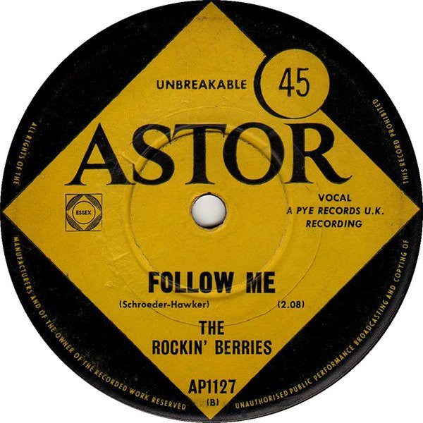 The Rockin' Berries – Poor Man's Son 7" vinyl record, image 2 of 2