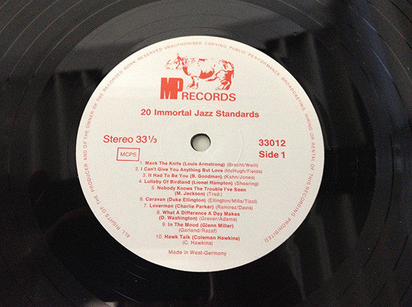 Various – Jazz Best - 20 Immortal Jazz Standards LP vinyl record, image 3 of 4