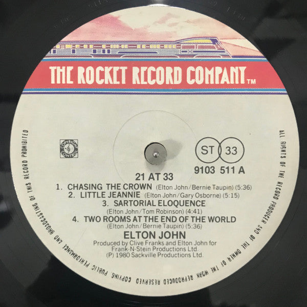 Elton John – 21 At 33 LP vinyl record, image 5 of 6