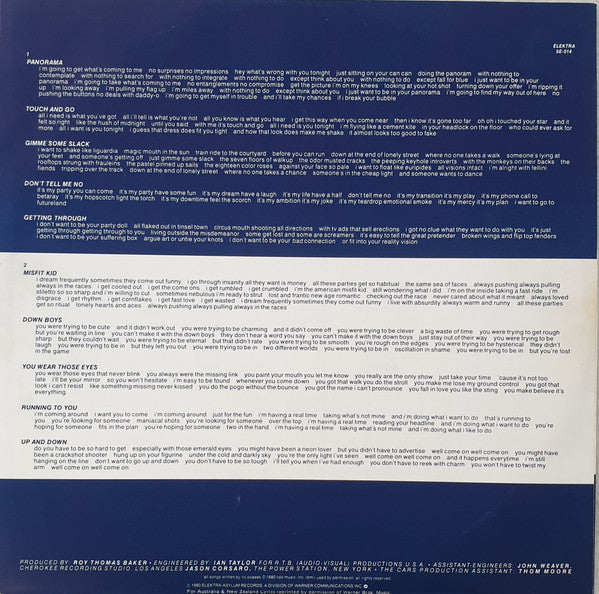The Cars – Panorama LP vinyl record, image 5 of 6