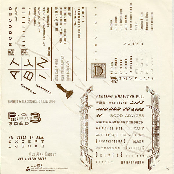 R.E.M. – Fables Of The Reconstruction / Reconstruction Of The Fables LP vinyl record, image 6 of 7