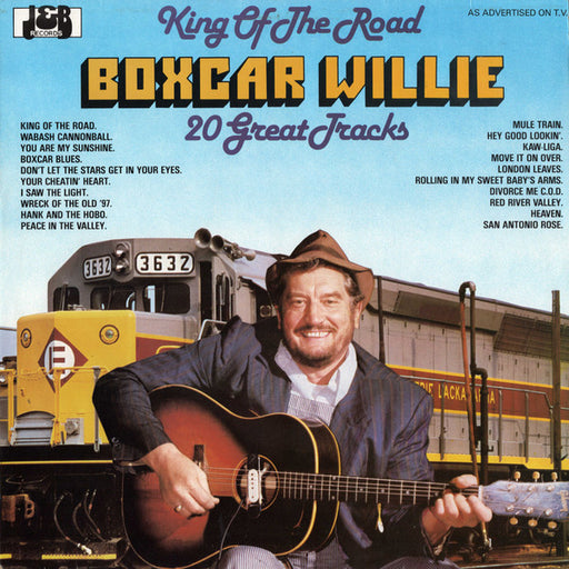 Boxcar Willie – King Of The Road 20 Great Tracks LP vinyl record, image 1 of 4