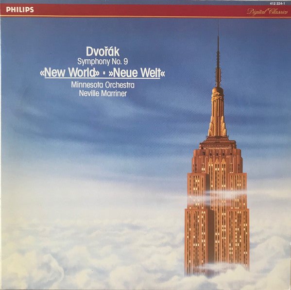 Antonín Dvořák, Sir Neville Marriner, Minnesota Orchestra – Symphony No. 9 "New World" • "Neue Welt" LP vinyl record, image 1 of 2