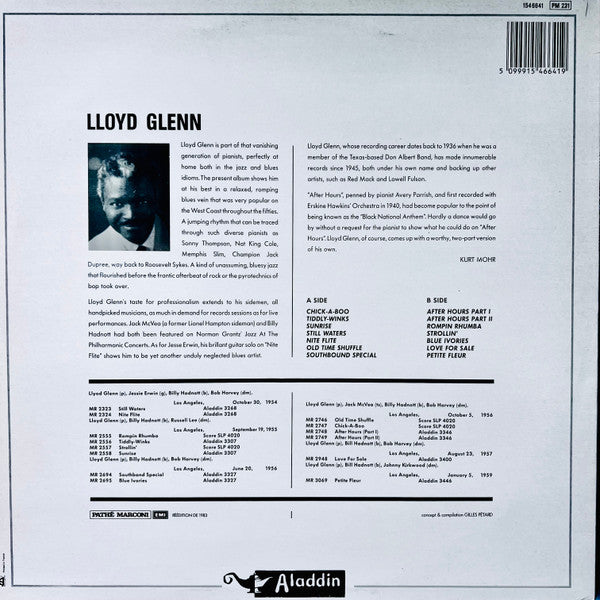 Lloyd Glenn – After Hours LP vinyl record, image 2 of 6