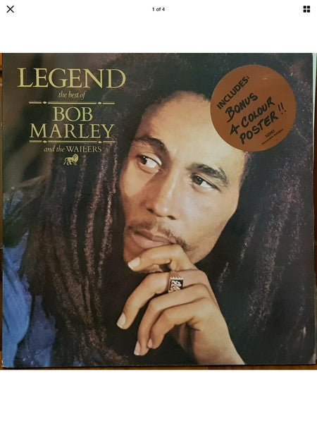 Bob Marley & The Wailers – Legend (The Best Of Bob Marley And The Wailers) LP vinyl record, image 2 of 9