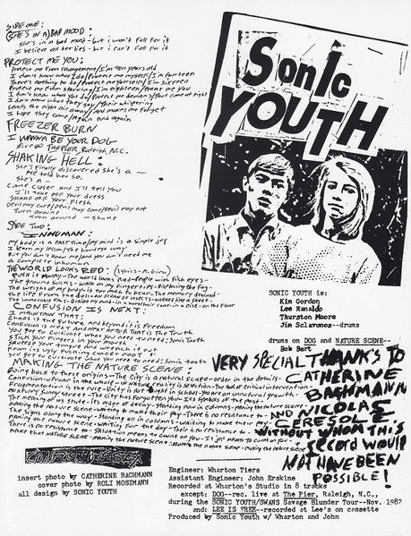 Sonic Youth – Confusion Is Sex LP vinyl record, image 5 of 9