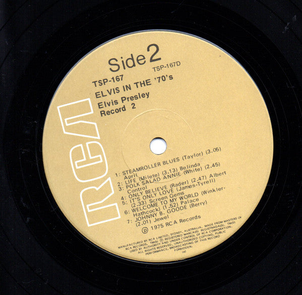 Elvis Presley – Elvis In The 70's (2xLP) LP vinyl record, image 7 of 8
