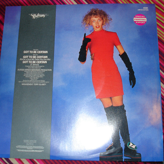 Kylie Minogue – Got To Be Certain 12" vinyl record, image 3 of 8