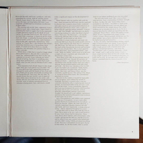 Bill Evans – Conception (2xLP) LP vinyl record, image 3 of 8