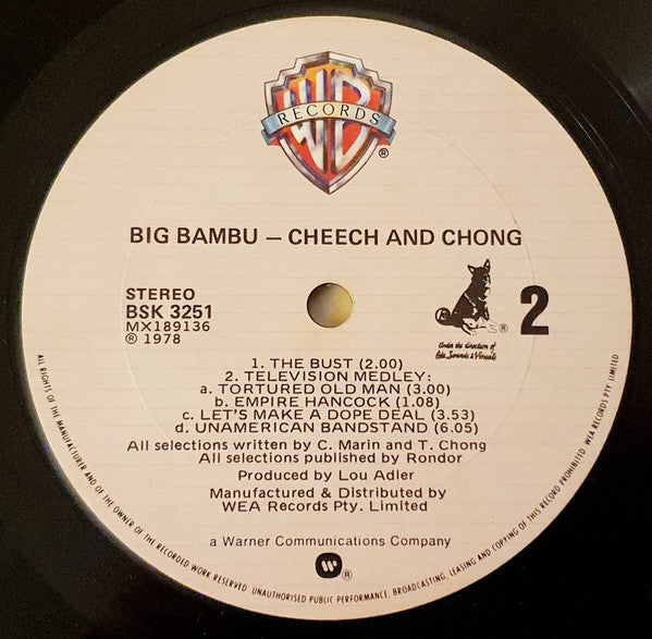 Cheech & Chong – Big Bambú LP vinyl record, image 5 of 5