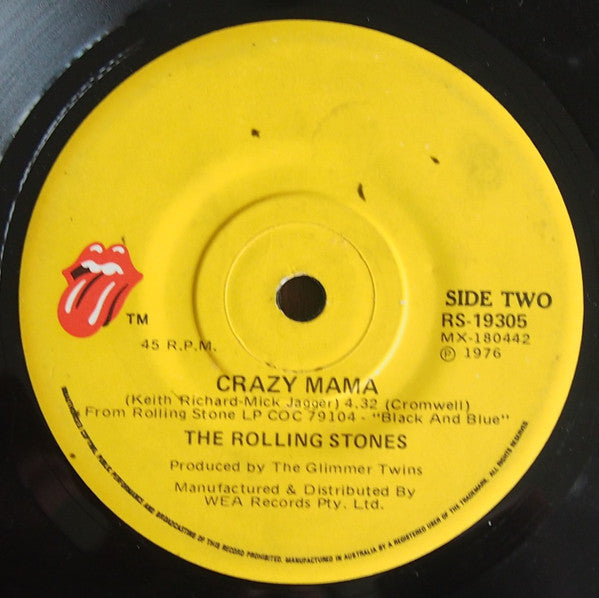 The Rolling Stones – Fool To Cry 7" vinyl record, image 4 of 4