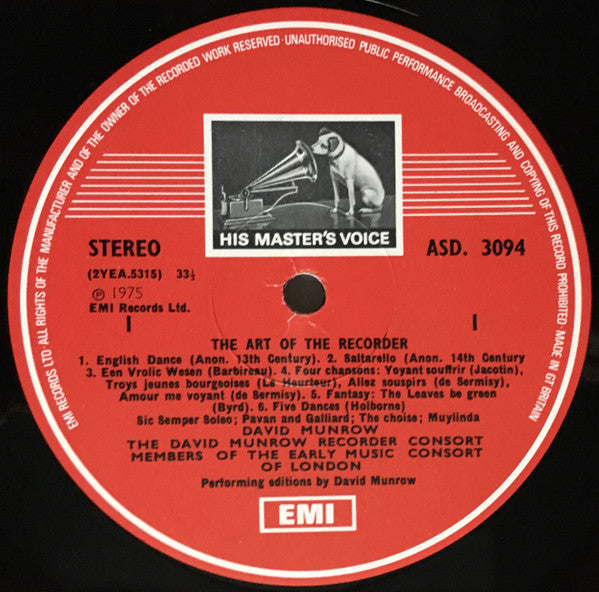 David Munrow – The Art Of The Recorder (2xLP) LP vinyl record, image 3 of 10