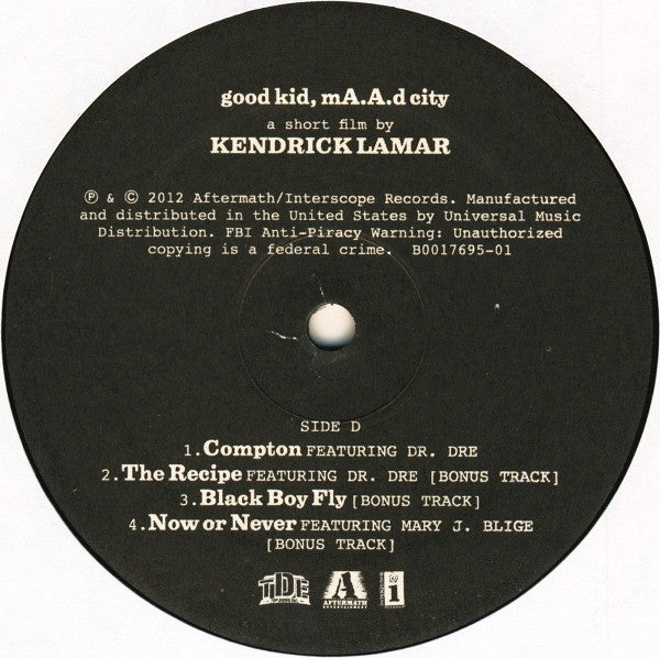 Kendrick Lamar – Good Kid, M.A.A.D City (2xLP) LP vinyl record, image 9 of 10