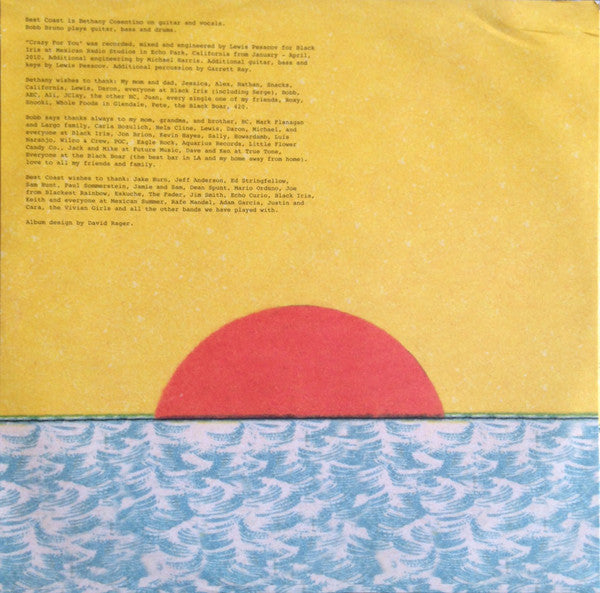 Best Coast – Crazy For You LP vinyl record, image 5 of 7