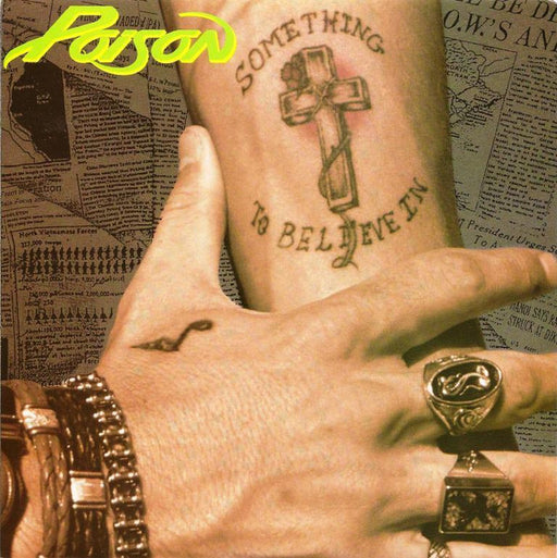 Poison – Something To Believe In 7" vinyl record, image 1 of 4
