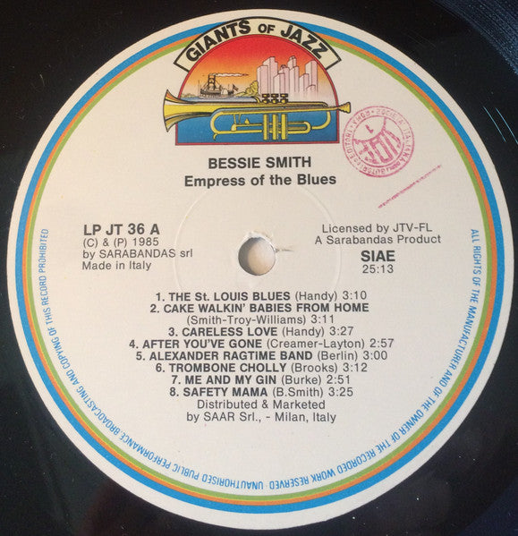 Bessie Smith – Empress Of The Blues LP vinyl record, image 3 of 4