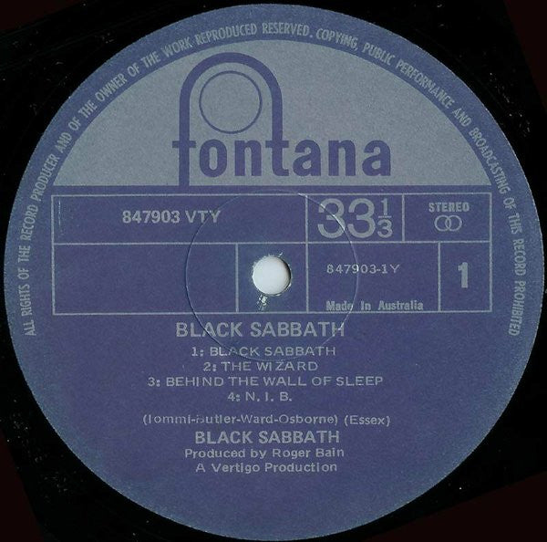Black Sabbath – Black Sabbath LP vinyl record, image 5 of 7