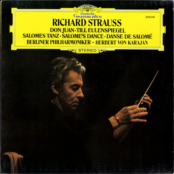 Richard Strauss, Berliner Philharmoniker, Herbert von Karajan – Don Juan · Till Eulenspiegel · Salomes Tanz LP vinyl record, image 1 of 4