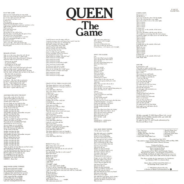 Queen – The Game LP vinyl record, image 6 of 10