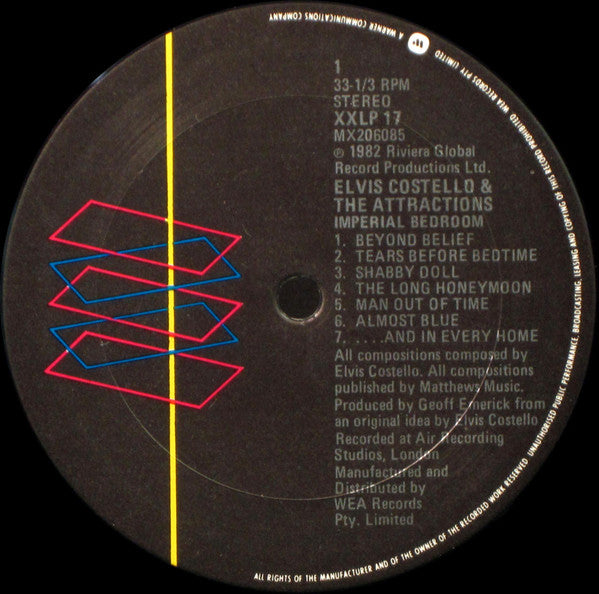 Elvis Costello & The Attractions – Imperial Bedroom LP vinyl record, image 3 of 6