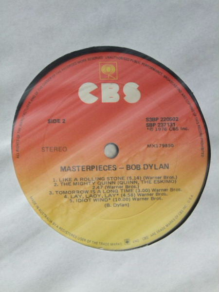 Bob Dylan – Masterpieces (3xLP) LP vinyl record, image 10 of 10