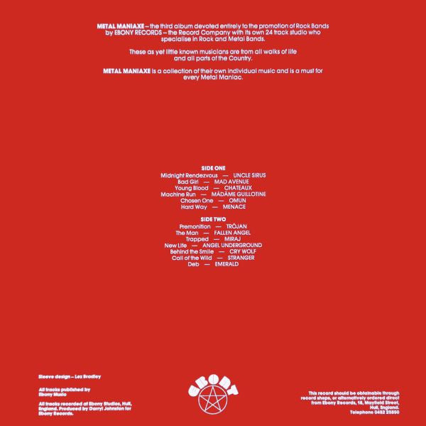 Various – Metal Maniaxe LP vinyl record, image 2 of 4